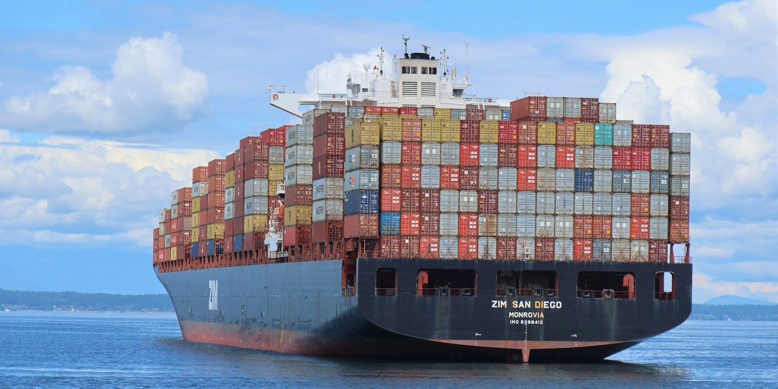 a large cargo ship
